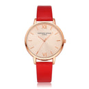 Casual Style PU Leather Strap Cloc kLadies Wrist Watch Quartz Watch