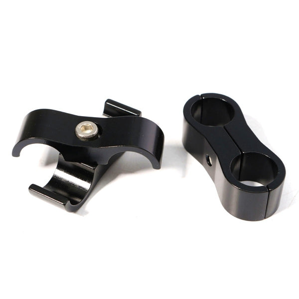 4pcs 13MM AN -6 SS Braided Tubing Clip Hose Clamp Fitting Adapter