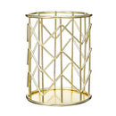 Modern Simple Creative Round Hollow Metal Pen Holder Hollow Mesh Pen Cup Multifunctional Desktop Stationery Pens Pencils Storage Iron Pencil Case