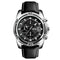 SKMEI 9156 Sport Watch Chronograph Leather Strap Waterproof Men Quartz Wrist Watch