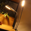 Indoor 50W LED Grow Light Double Head Adjustable Gooseneck Full Spectrum Lamp 88LEDs Dimmable Lamps With Timer For Greenhouse Plants Vegetable Flower