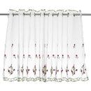 Kitchen Cafe Curtains Country Embroidery Window Sheer Voile Short Panel Valance