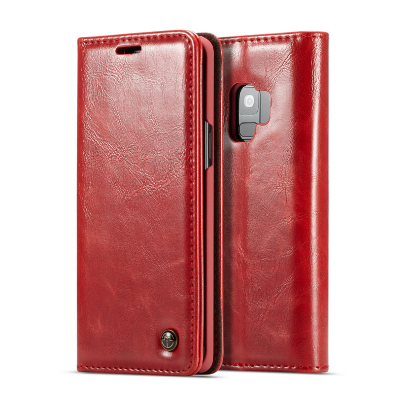 Caseme Wallet Kickstand Protective Case For Samsung Galaxy S9 Magnetic Flip Card Slots