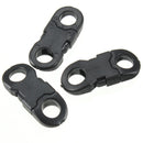 10Pcs Buckles Hook Black For Paracord Bracelets Plastic Clasp Side Release