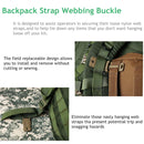 Molle Tactical Backpack Strap Webbing Connecting Buckle Clip