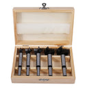 Drillpro 5pcs Professional 5Pcs Carbide Forstner Drill Bit Set 15 20 25 30 35mm Wood Auger Cutter Woodworking Hole Saw For Power Tools