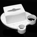 3 In1 Dental Chair Tray Table Post Mounted Tray Tissue Box Disposable Cup Case Dental Tools