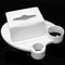 3 In1 Dental Chair Tray Table Post Mounted Tray Tissue Box Disposable Cup Case Dental Tools