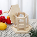 Wooden Hanging Bird Feeder Wild Bird Hotel Outdoor Garden Decorations Nest Box