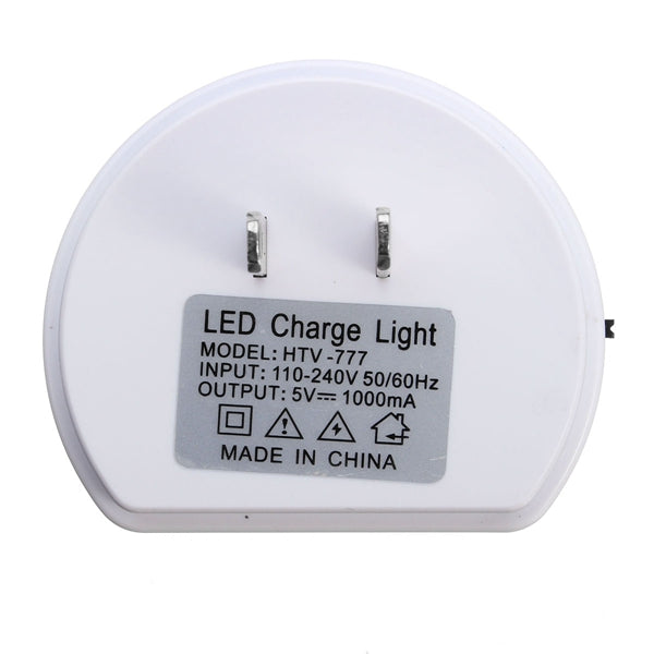 Intelligent Light Control Sensor LED Night Wall Light with USB Port  AC110-240V