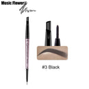 Music Flower Double Head Waterproof Eyebrow Pen Eye Brow Enhancers Makeup Tools