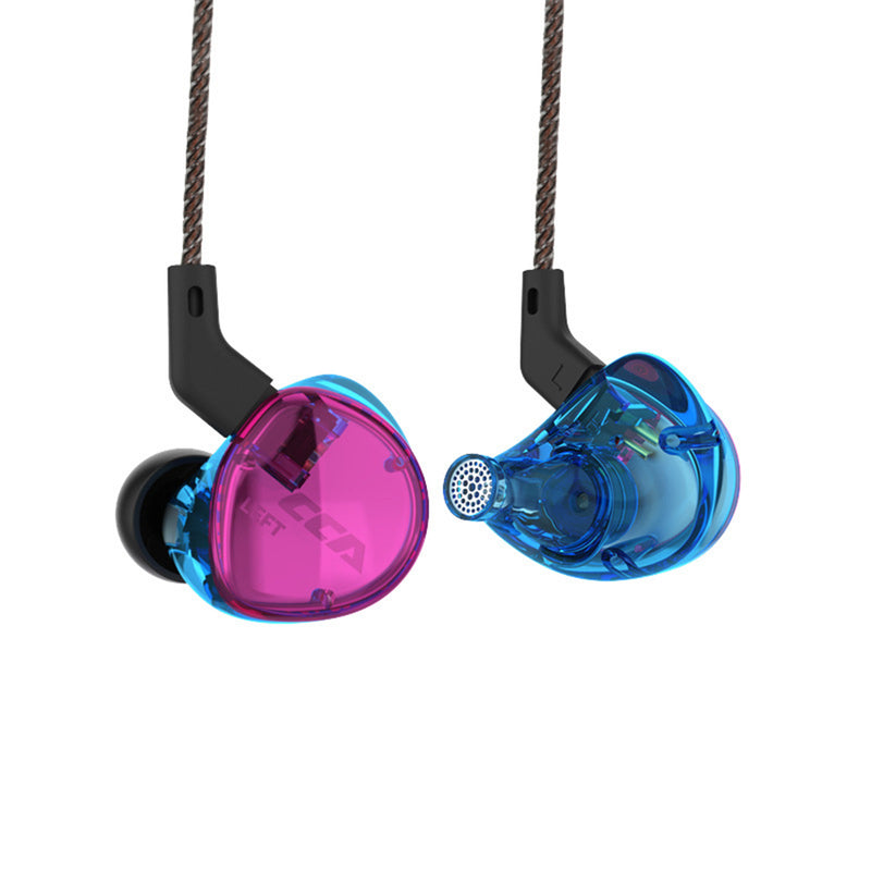 CCA C04 3.5mm In Ear Balanced Armature Dynamic Dual Drivers Earphone HiFi Music Sports With Mic Detachable Cable