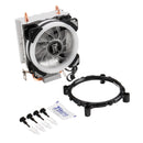 9CM Double Copper Tube Aurora DIY Game Cooling Fan CPU Radiator For 775/115x/1366/AMD Series
