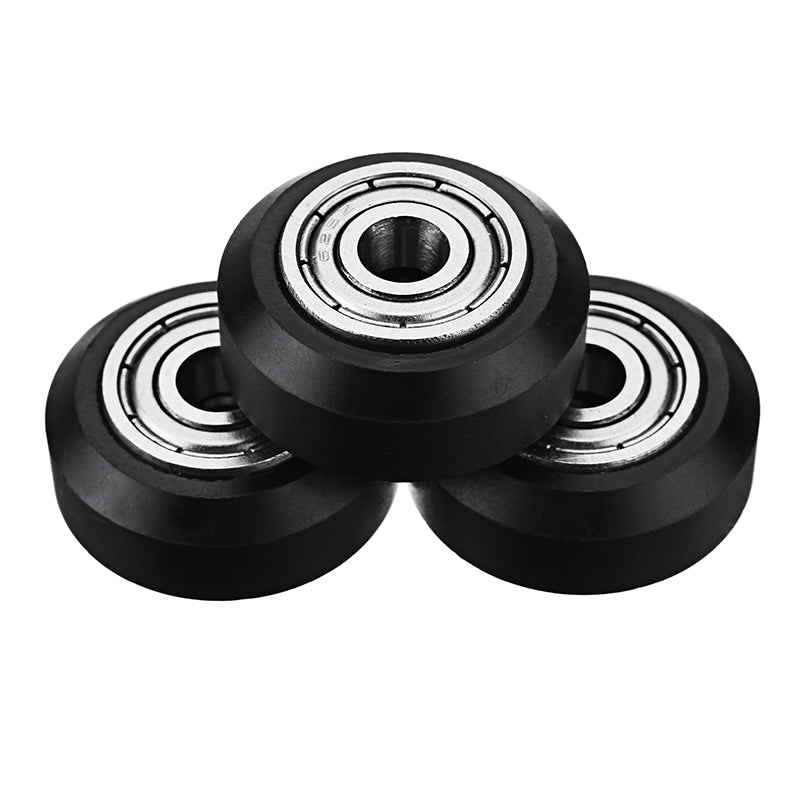 TEVO 5Pcs One Pack 3D Printer Part POM Material Big Pulley Wheel with Bearings for V-slot