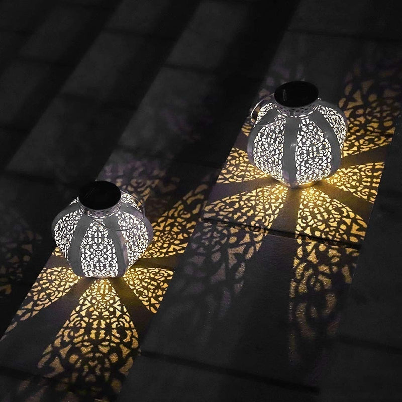 Solar Light Outdoor Decorative Retro Hanging Lantern for Garden Patio Path Landscape Driveway