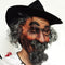 Imitation Mustache Curly Hair Wigs Latex Mask for Halloween Party Cosplay
