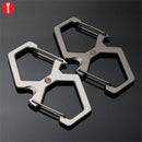 Outdoor Multifunctional Camping Quickdraw S-type Keychain Survival Tool Carabiners Hanging Buckle