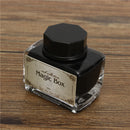 Retro Goose Feather Quill Pen Metal Nib Dip Writing Black Ink Set Collectable