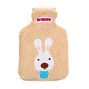 21x14cm Portable Hot Water Bottle Bag Creative Cute Cartoon Rabbit Hand Warmer