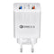 EU QC3.0 Dual USB Charger Power Adapter for Tablet Smartphone