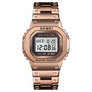 SKMEI 1456 LED Chronograph Countdown Alloy Case Stainless Steel Waterproof Digital Watch Men Watch