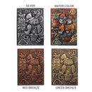 Home Gift Journal PU Cover Writing Pads Hardcover Travel Retro Embossed Notebook Handcraft Diary School