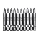 BROPPE 10Pcs Magnetic Phillips Screwdriver Bits PH0/PH1/PH2/PH4 1/4 Inch Hex Shank Screwdriver Set