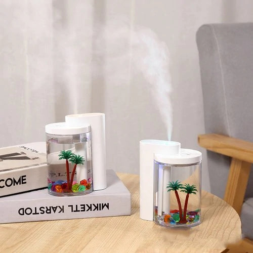 260L USB Simulation Landscape Humidifier Household Air Atomizer Night Light for Office Desktop Car Home Moisturizing And Anti-drying Atomizer
