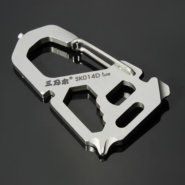 Sanrenmu SK014D Multi Tools Kit Nail Puller Wrench Opener Keychain