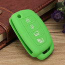 4 Button Silicone Fob Remote Key Case Cover for Hyundai Santa Fe XL