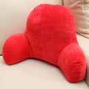 Red/Coffee Back Spinal Support Pillow Lounger Bed Rest Arm Stable Backrest Seat Cushion