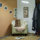 Modern 8W White & Warm White LED Floor Lamp Dimmer USB Desk Reading Light Fixture for Bedroom Decor
