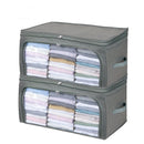 Transparent Quilts And Clothes Storage Bag Folding Organizer Bags Bamboo Container