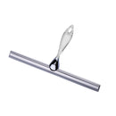 Clear Suction Attach Bathroom Shower Window Squeegee 12'' Blade Stainless Steel Plastic Cleaning Brush