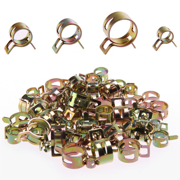 6-15mm Fuel Oil Water Hose Pipe Tube  Spring Clips Clamp Fastener