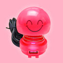Enusic Motorcycle USB Charger Spring Shaking Head Doll With Induction Light Handlebar Mirror Cartoon Decoration Car Emoticon Pack