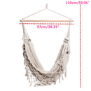 Hammock Chair Hammocks Hanging Swing Seat Bed Indoor Outdoor Garden Yard Tassel