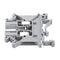 50Pcs UK2.5B/UK3N/UK5N Guide Rail Terminal Block 0.2-2.5m 32A 800V Connector Terminal