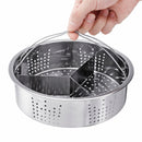 Kitchen Steamer Basket + Egg Steamer Rack Divider Accessories for Instant Pot