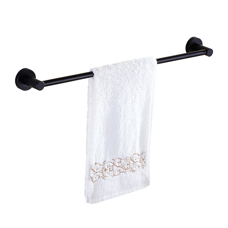 Black Hand Towel Rail Rack Hook Toilet Brush Paper Holder for Bathroom Accessories