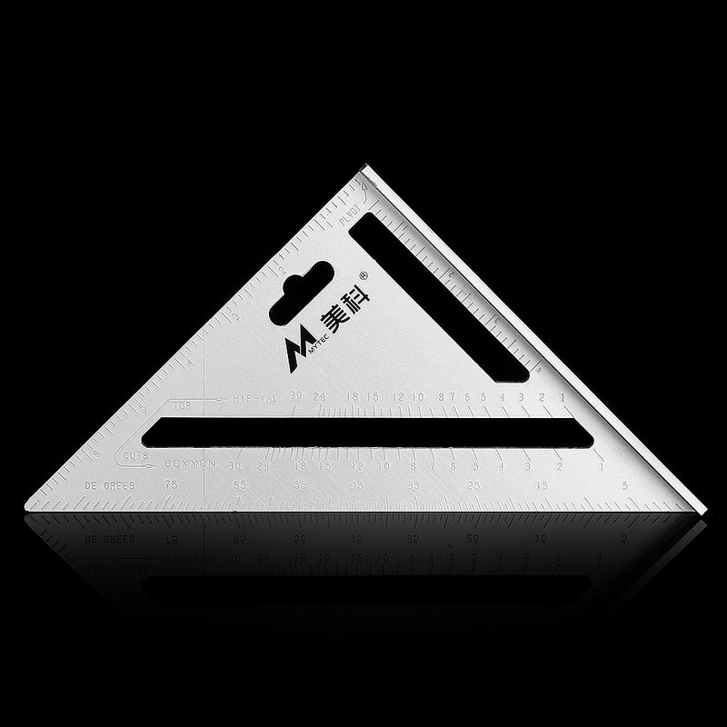 Aluminum Alloy 7 Inch Speed Square Layout Tool Rafter Triangle Ruler Woodworking Carpenters Marking Tool