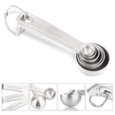 Honana CF-MS06 6 Pcs Stainless Steel Measuring Spoon Set for Measuring Dry and Liquid Ingredients