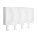 4 Cell Silicone Frozen Ice Cream Mold Juice Popsicle Maker Ice Lolly Pop Mould