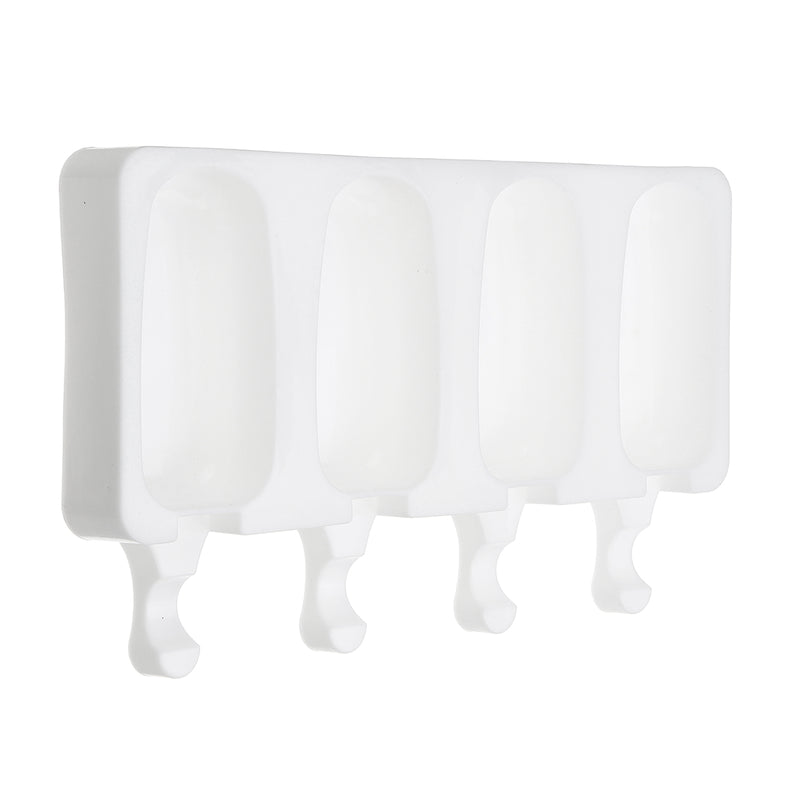4 Cell Silicone Frozen Ice Cream Mold Juice Popsicle Maker Ice Lolly Pop Mould