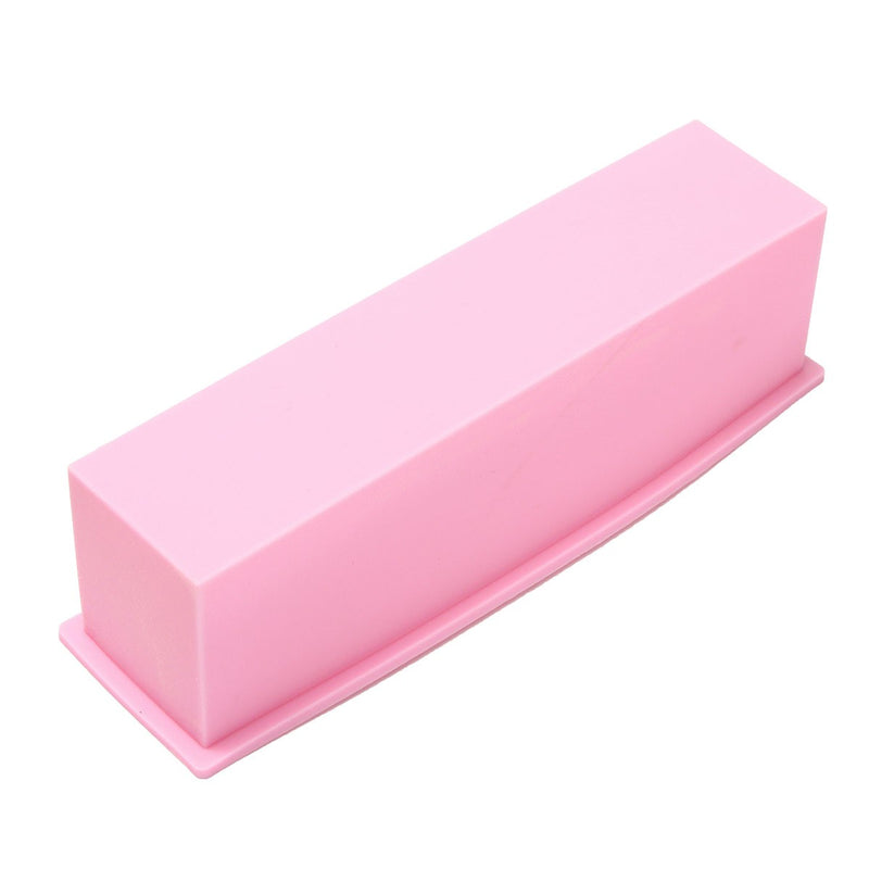 Silicone Loaf Bread Cake Mold Soap Making Mould Biscuit Baking Tool with Wooden Box