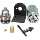 Machifit DC 12-36V Lathe Press 555 Motor With Miniature Hand Drill Chuck and Mounting Bracket