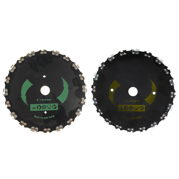 9 Inches Chain Saw Tooth Brush-Cutter Grass Lawnmower Blades Heavy Duty for Gas Electric Trimmer