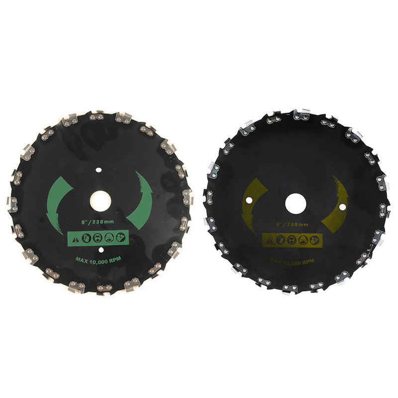 9 Inches Chain Saw Tooth Brush-Cutter Grass Lawnmower Blades Heavy Duty for Gas Electric Trimmer