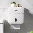 Paper Towel Dispenser Wall Mounted No-drilling Paper Shelf Holder Bathroom Coreless Toilet Tissue Dispenser Garbage Bags Holder Home Paper Extraction Dispenser (1 Layer Or 2 Layers to Optional)