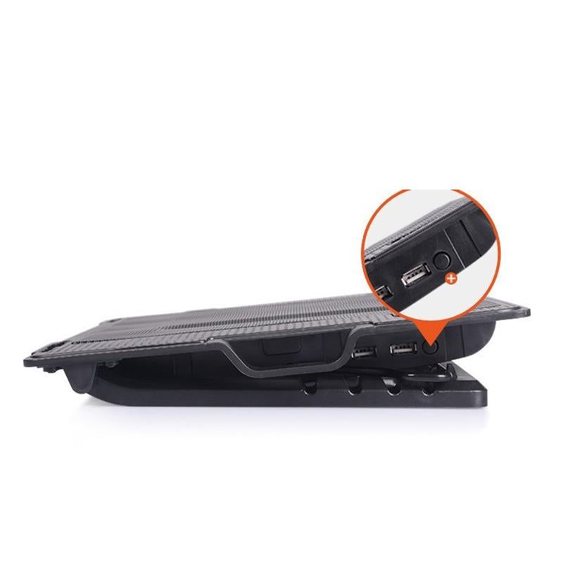 M25 Silent Laptop Cooler 5-speed Adjustable Cooling Pad Height Adjustable Laptop Cooling Stand Notebook Cooler with Stand